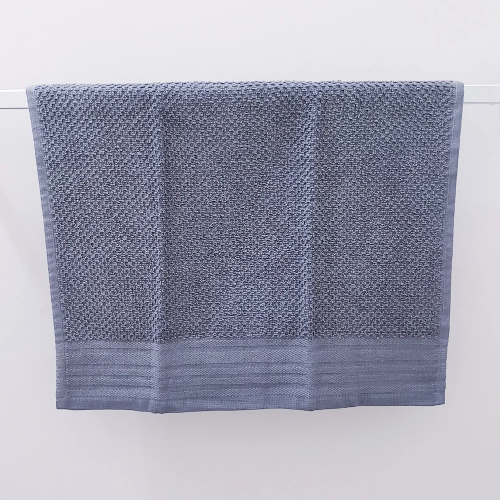NEW! #9055-C ■SOLID GRAY Hang'N'Snap HAND Towel 🤍Select snap